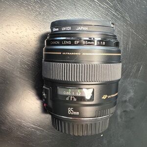 Canon EF 85mm f/1.8 Lens - Black and Gray